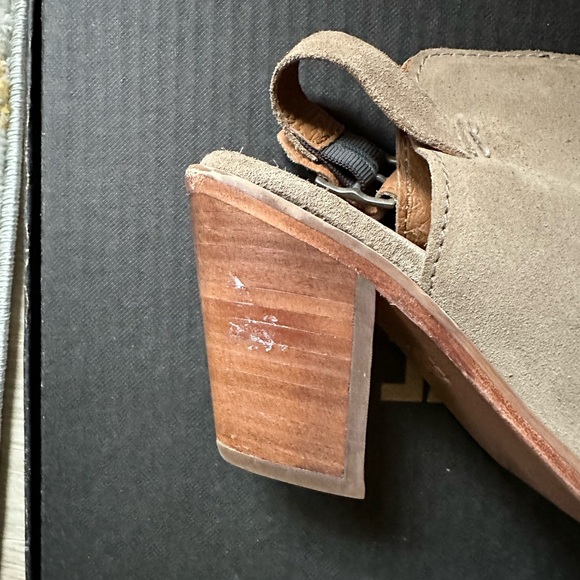 Frye peep toe booties, size 8.5, ash color - Picture 6 of 6